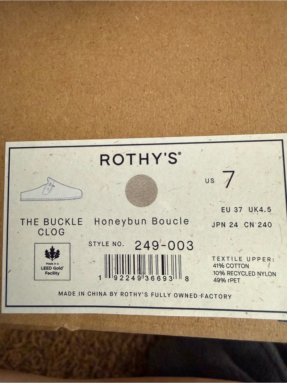 BRAND NEW IN BOX ROTHYS BUCKLE CLOG